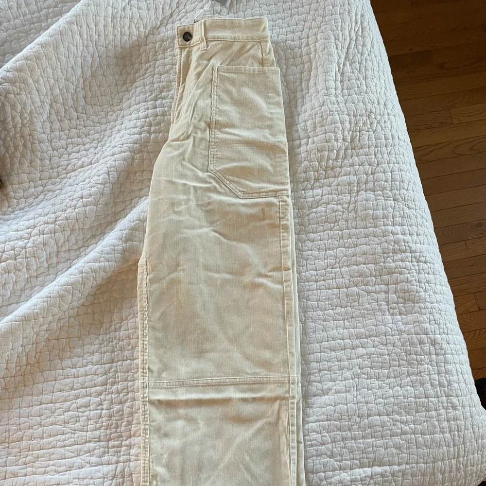 Everlane Cream Wide Leg Pants - Picture 2 of 2